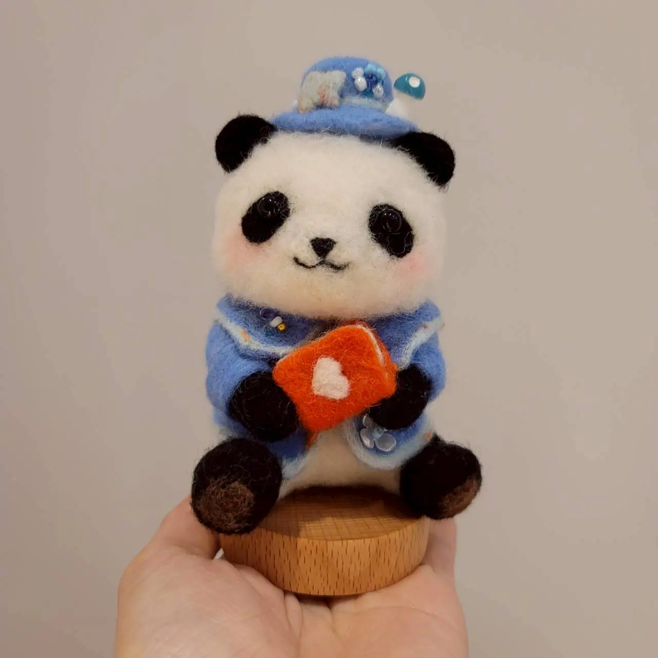 祝福熊貓羊毛氈