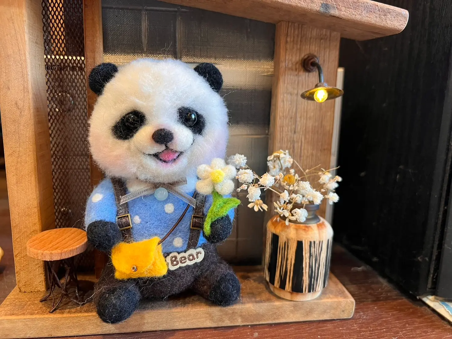 貓熊動物角色羊毛氈